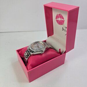 NWT Betsey Johnson Silver Watch New With Box